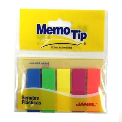 BANDERITAS PLASTICAS 5 COL C/125 MEMO TIP