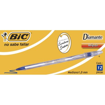 BOLIGRAFO DIAMANTE FINO AZUL