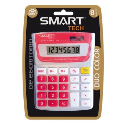 CALCULADORA 8 DIGITOS DUAL COLORS