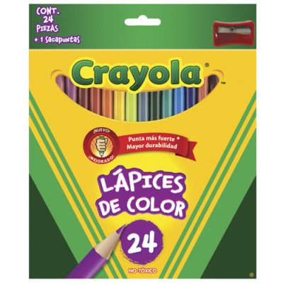 ESTUCHE DE LAPICES DE COLORES C/24 CRAYOLA
