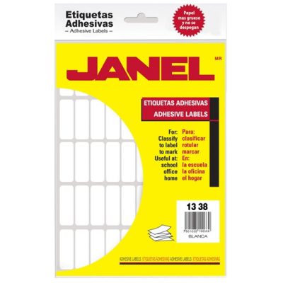 ETIQUETA BLANCA #6  13X38MM