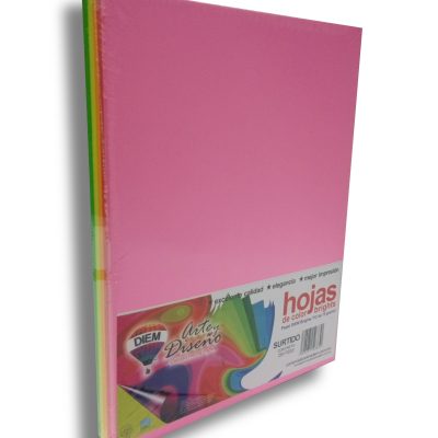 PAPEL BOND CTA NEON SURTIDO C/100