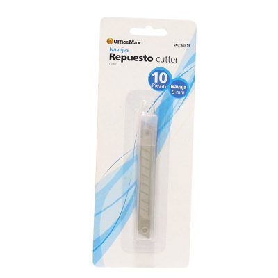 REPUESTO DE NAVAJA P/COR 9MM C/10
