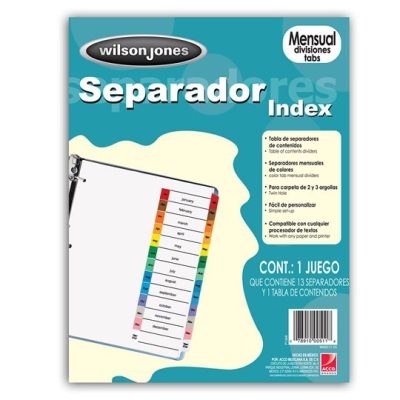 SEPARADOR MENSUAL  WJ